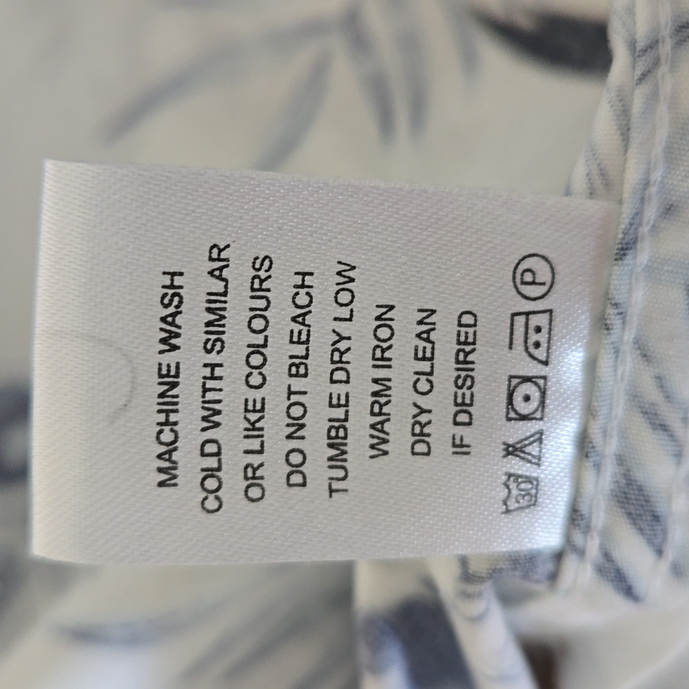 Cactus Man Ricky Singh White Floral Short Sleeve Shirt Size XL NEW - Picture 10 of 10